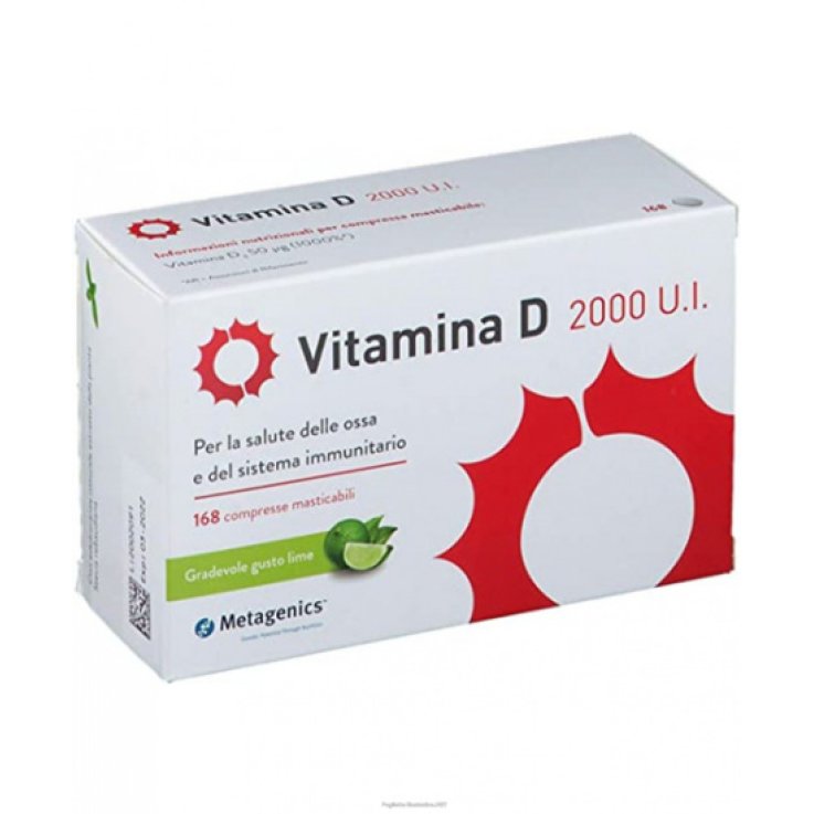 VITAMINA D 2000 UI 168 COMPRESSE MASTICABILI VITAMINA D 2000 UI 168 COMPRESSE MASTICABILI