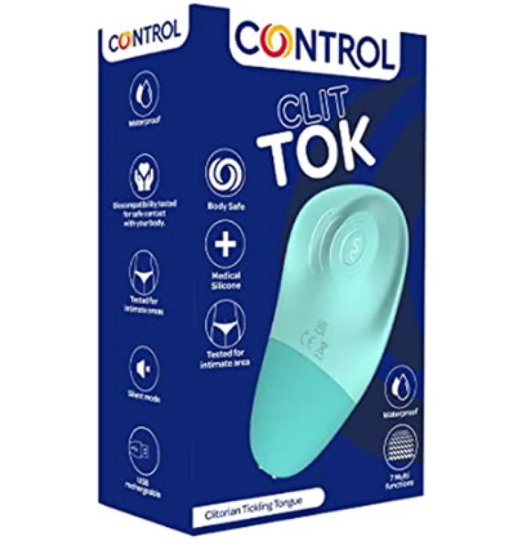 Control Clit Tok | Stimolatore Clitorideo Ricaricabile in Silicone con 7 Velocit&agrave;