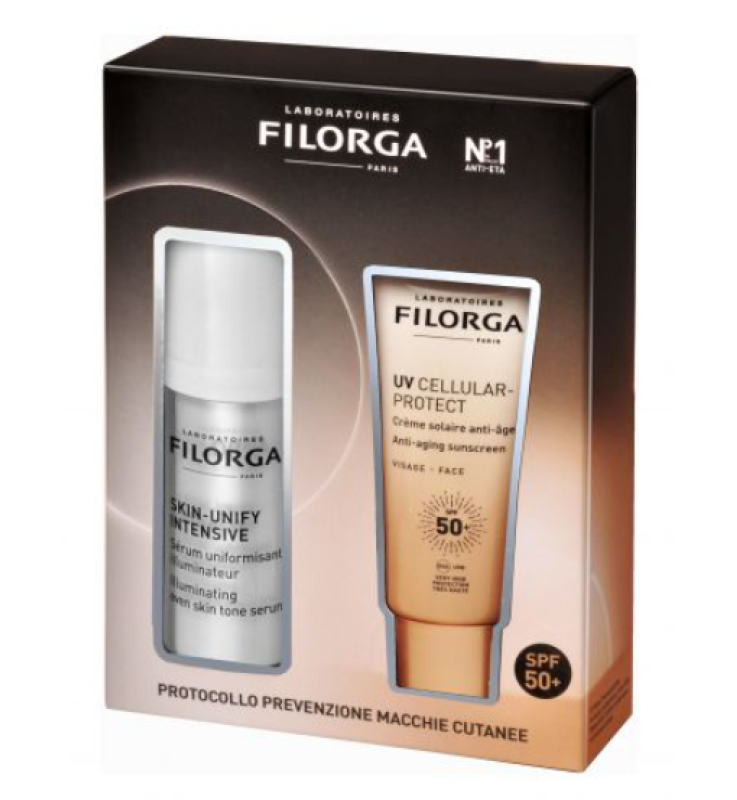 Filorga Coffret Skin-Unify Intensive 30 ml + UV Cellular Protection SPF50+ 40 ml | Routine Anti-Macchie e Protezione Solar Filorga Coffret Skin-Unify Intensive 30 ml + UV Cellular Protection SPF50+ 40 ml | Routine Anti-Macchie e Protezione Solar