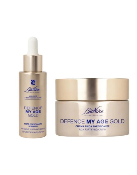 Bionike Defence My Age Gold Cofanetto con Crema e Siero Fortificante