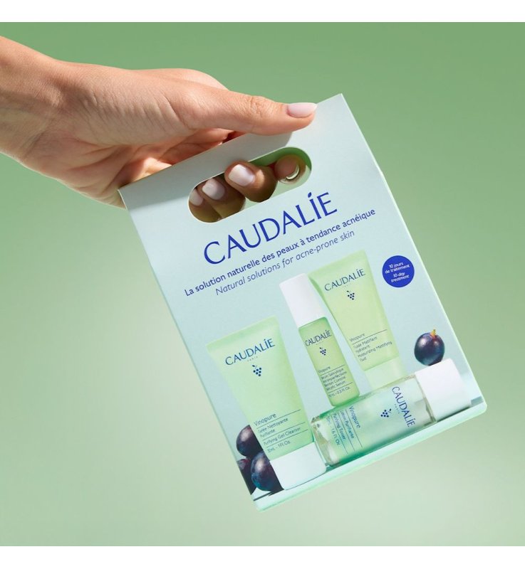 Caudalie Vinopure Starter Kit Routine Anti-imperfezioni Gel + Lozione + Siero + Fluido