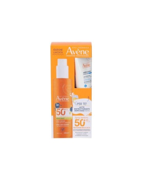 AVENE SOLARE SPRAY BAMBINO SPF50+ 200 ML + RISTRUTTURANTE DOPOSOLE 50 ML