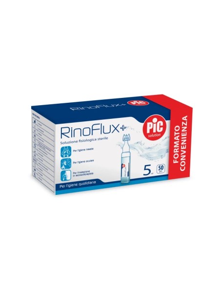 Soluzione fisiologica sterile RinoFlux+ 50 pezzi da 5 ml