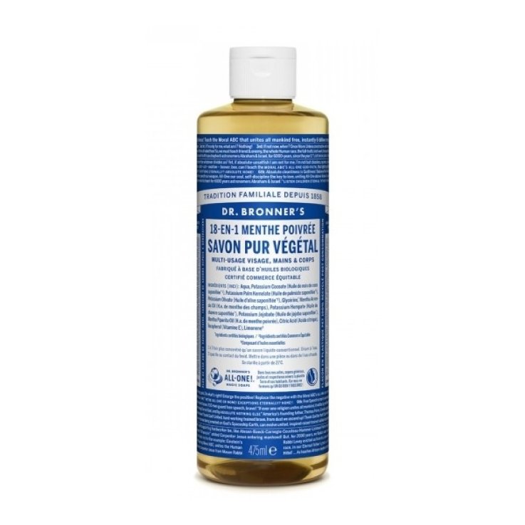 DR BRONNER'S 18-IN-1 LIQUID SOAP PEPPERMINT 475 ML DR BRONNER'S 18-IN-1 LIQUID SOAP PEPPERMINT 475 ML