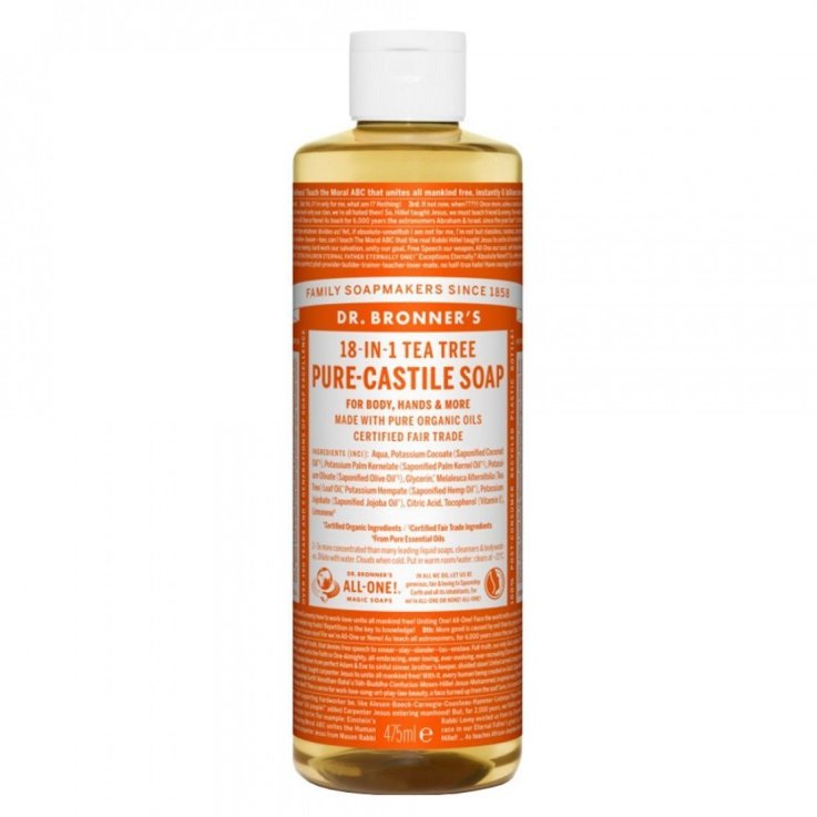 DR BRONNER'S 18-IN-1 LIQUID SOAP TEA TREE 475 ML