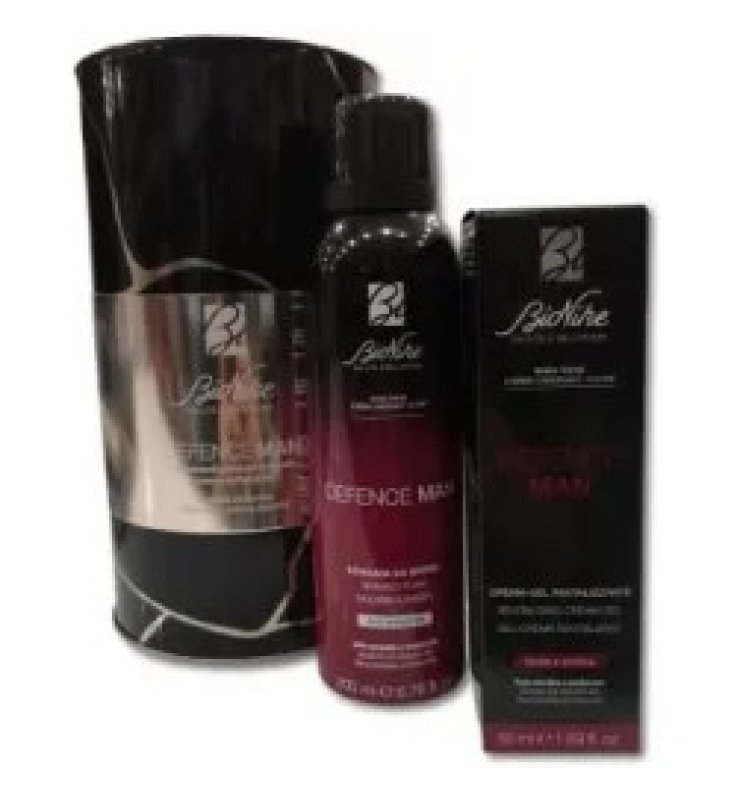 Bionike Defence Man Kit Natale Uomo Idratante con Schiuma Barba e Cremagel