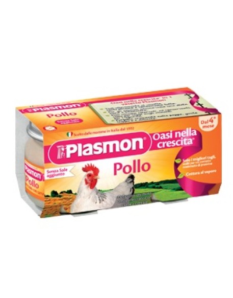 PLASMON OMOGENEIZZATO POLLO 120 G X 2 PEZZI