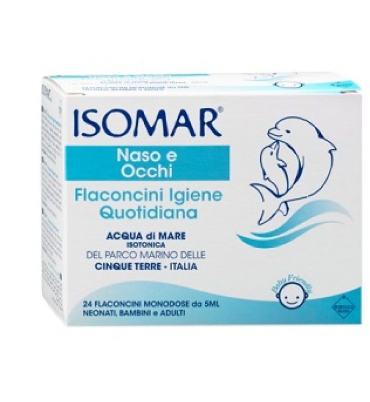 ISOMAR SOLUZIONE ISOTONICA ACQUA MARE IGIENE QUOTIDIANA 24 FLACONCINI MONODOSE 5 ML