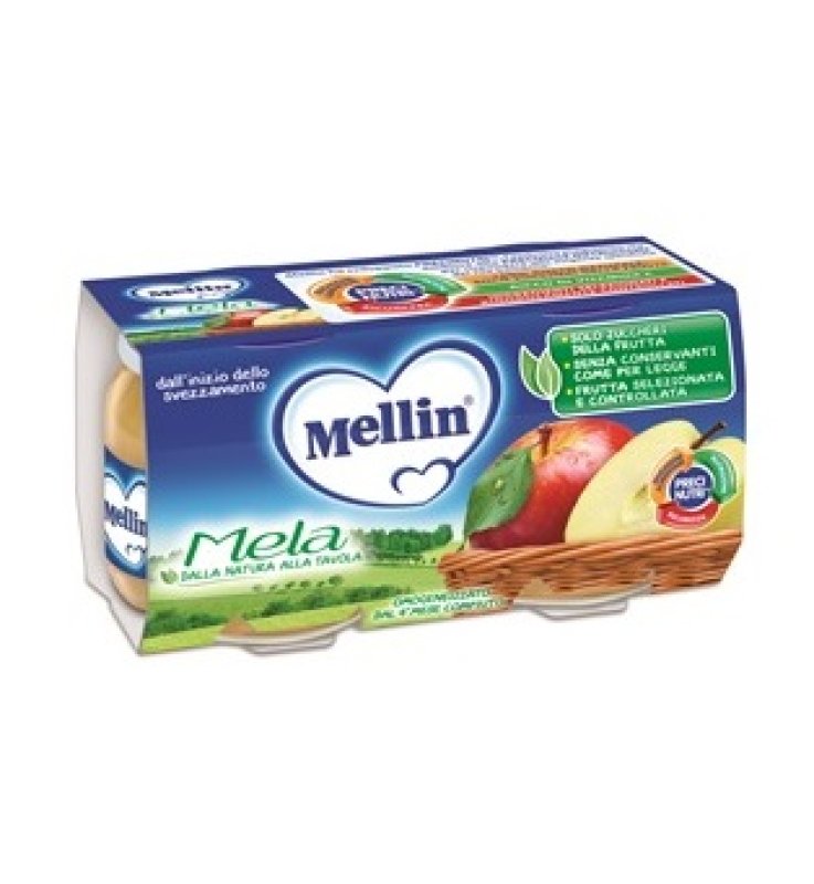 MELLIN OMOGENEIZZATO MELA 100 G 2 PEZZI
