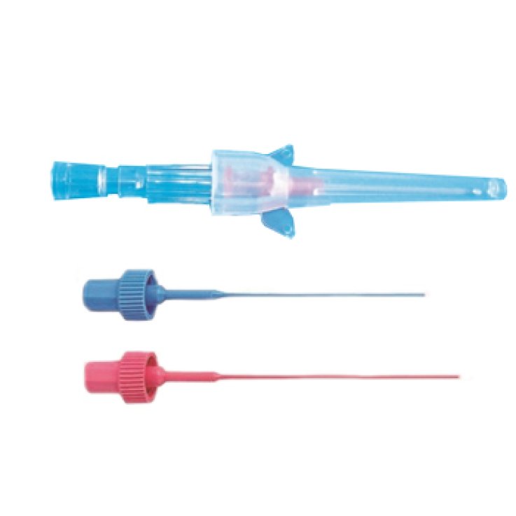 AGO CANNULA MONOVIA 20 GAUGE 0,9X25MM IN ACCIAIO INOX CON SILICONATURA ESTERNA, TAPPO LUER LOCK E ALETTE LATERALI COLOREBLU AGO CANNULA MONOVIA 20 GAUGE 0,9X25MM IN ACCIAIO INOX CON SILICONATURA ESTERNA, TAPPO LUER LOCK E ALETTE LATERALI COLOREBLU