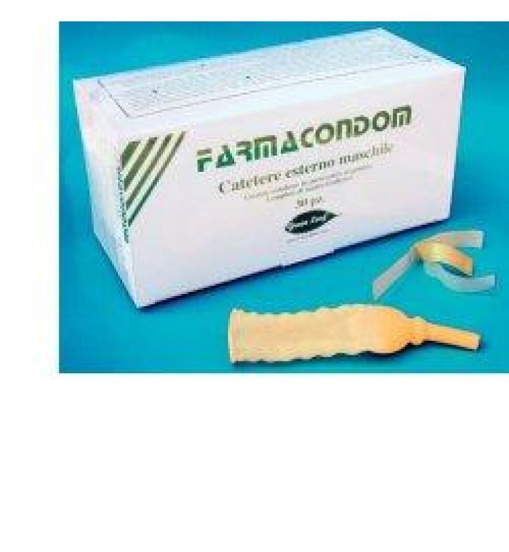 CATETERE ESTERNO MASCHILE DIAMETRO 25MM PRODOTTO IN PURO LATTICE NATURALE CON TUBICINO DI RACCORDO BUSTA CONTENENTE UN CATETERE ESTERNO E UN NASTRO BIADESIVO SCATOLA 30 PEZZI