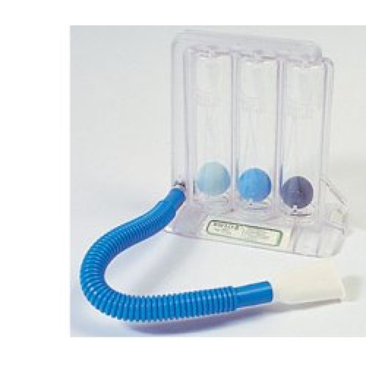 ESERCITATORE RESPIRATORIO VOLUMETRICO PER INCENTIVARE LA RESPIRAZIONE MEDIANTE L'INSPIRAZIONE ESERCITATORE RESPIRATORIO VOLUMETRICO PER INCENTIVARE LA RESPIRAZIONE MEDIANTE L'INSPIRAZIONE