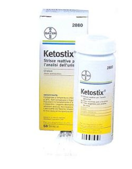 STRISCE MISURAZIONE CHETONURIA KETOSTIX 50 PEZZI