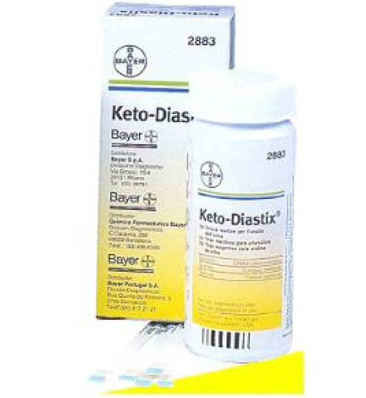 STRISCE MISURAZIONE GLICOSURIA E CHETONURIA KETODIASTIX 50 PEZZI