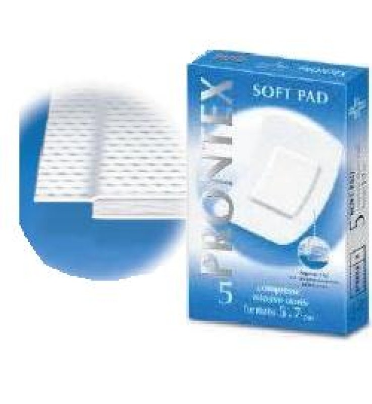 GARZA PRONTEX SOFT PAD COMPRESSA 5X7 CM 5 PEZZI