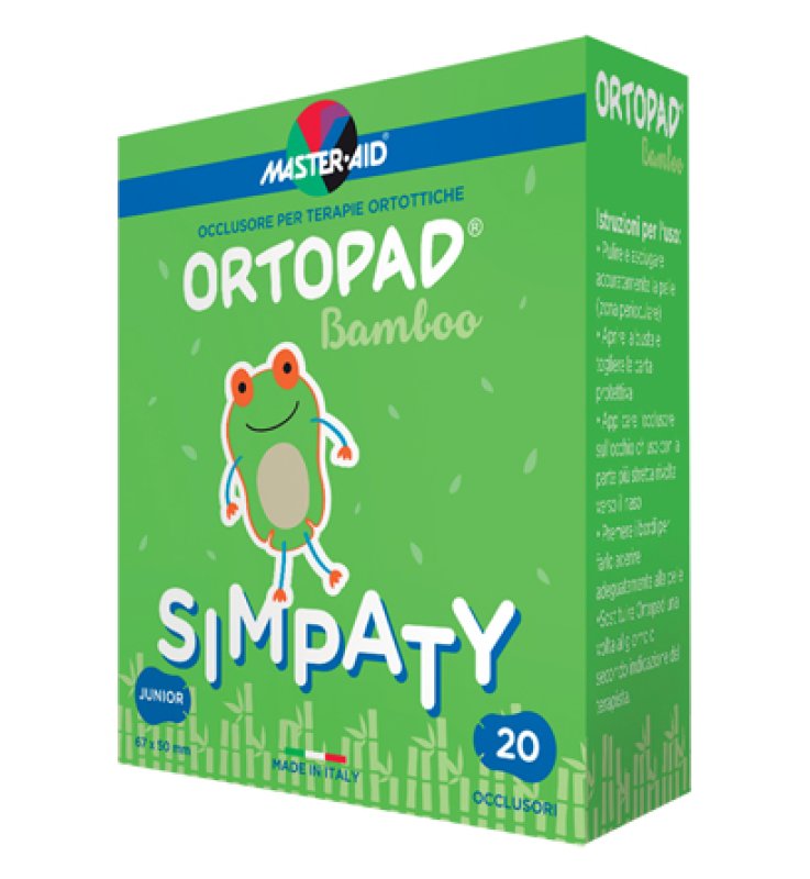 CEROTTO OCULARE PER ORTOTTICA ORTOPAD SIMPATY JUNIOR 5X6,7 20 PEZZI CEROTTO OCULARE PER ORTOTTICA ORTOPAD SIMPATY JUNIOR 5X6,7 20 PEZZI