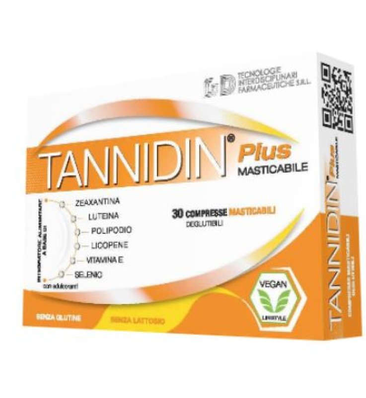 Tannidin Plus | Polipodio Luteina Zeaxantina Pelle Vista Sole 30 CPR
