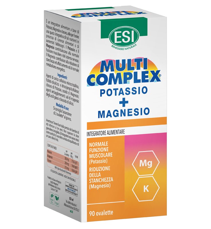 ESI MULTICOMPLEX POTASSIO MG 90 OVALETTE ESI MULTICOMPLEX POTASSIO MG 90 OVALETTE
