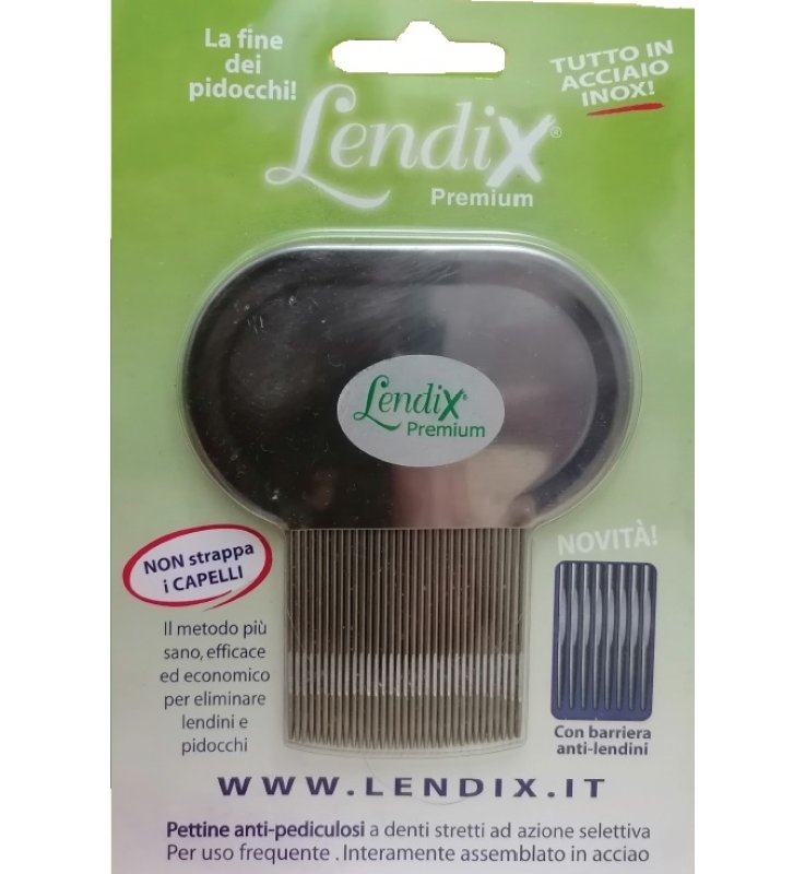 LENDIX PETTINE ANTIPIDOCCHI IN ACCIAIO