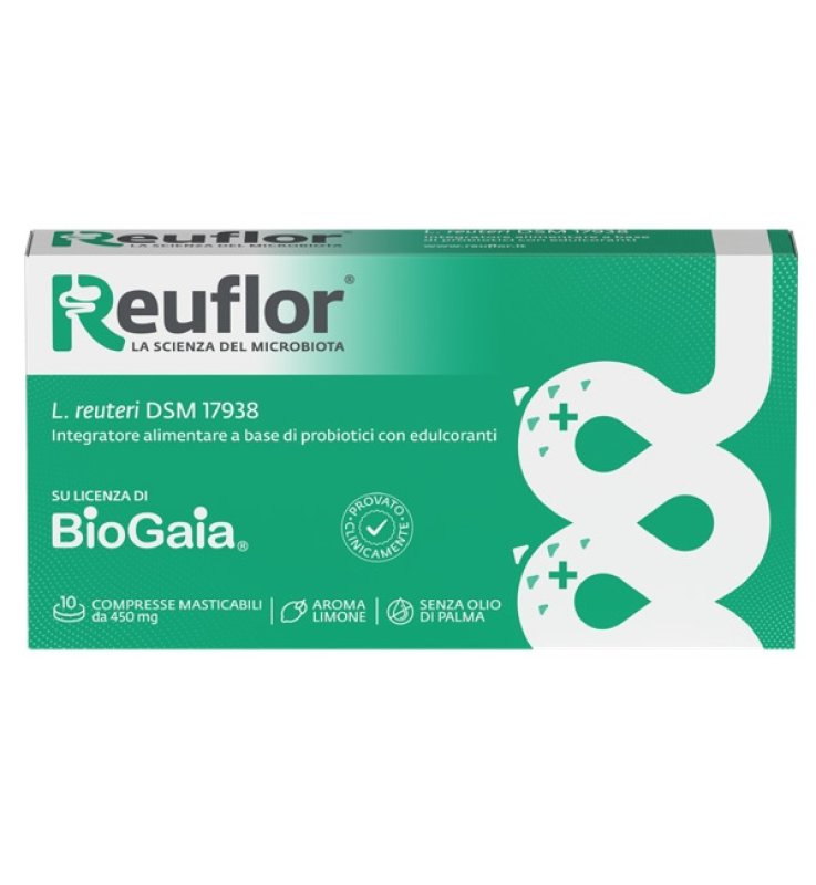 REUFLOR 10 COMPRESSE MASTICABILI AROMA LIMONE
