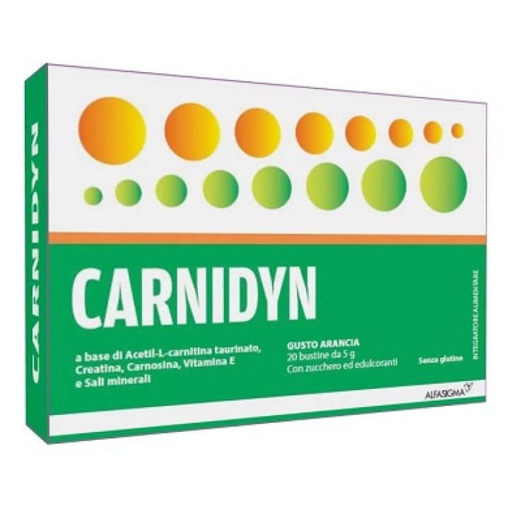 CARNIDYN 20 BUSTINE DA 5 G GUSTO ARANCIA CARNIDYN 20 BUSTINE DA 5 G GUSTO ARANCIA