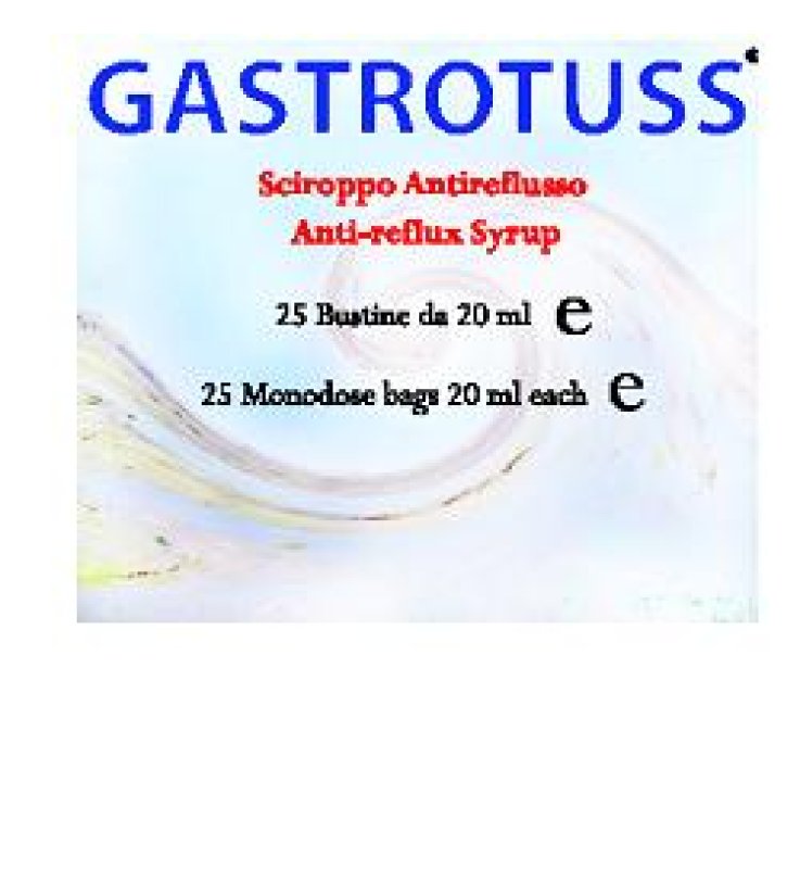 SCIROPPO ANTIREFLUSSO GASTROTUSS 25 BUSTINE MONODOSE 20 ML SCIROPPO ANTIREFLUSSO GASTROTUSS 25 BUSTINE MONODOSE 20 ML