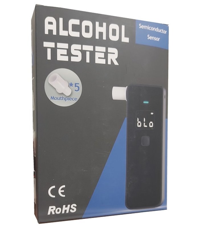APPARECCHIO ELETTRONICO PER LA RILEVAZIONE DI ALCOOL NELL'ESPIRATO TOLLERANZA METROLOGICA 15% FUNZIONAMENTO A BATTERIA APPARECCHIO ELETTRONICO PER LA RILEVAZIONE DI ALCOOL NELL'ESPIRATO TOLLERANZA METROLOGICA 15% FUNZIONAMENTO A BATTERIA