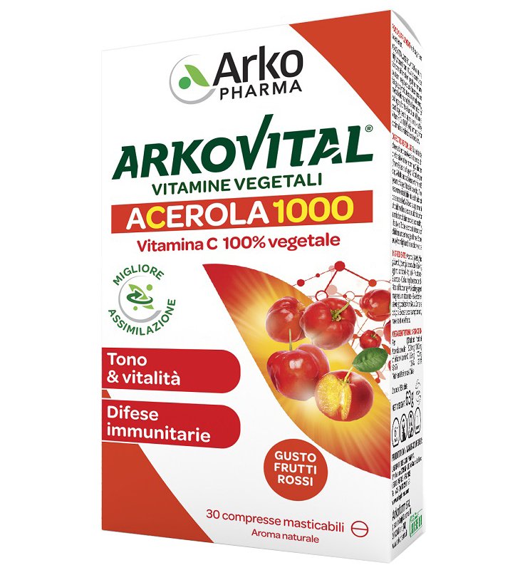 ARKOVITAL ACEROLA 30CPR MASTICABILI ARKOVITAL ACEROLA 30CPR MASTICABILI