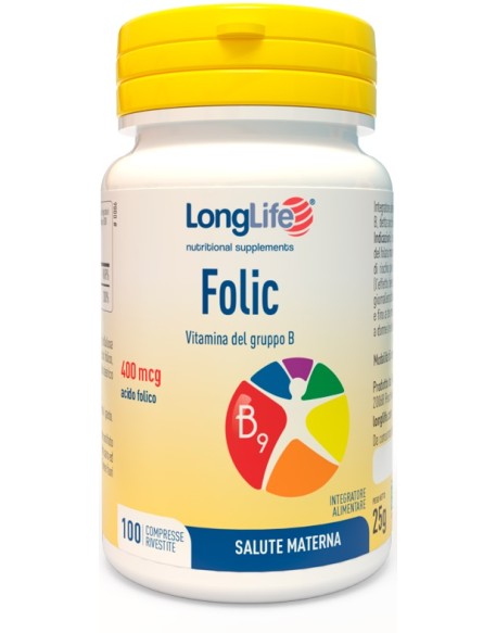 LONGLIFE FOLIC 400MCG 100CPR