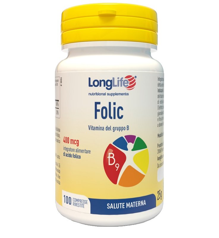 LONGLIFE FOLIC 400MCG 100CPR LONGLIFE FOLIC 400MCG 100CPR