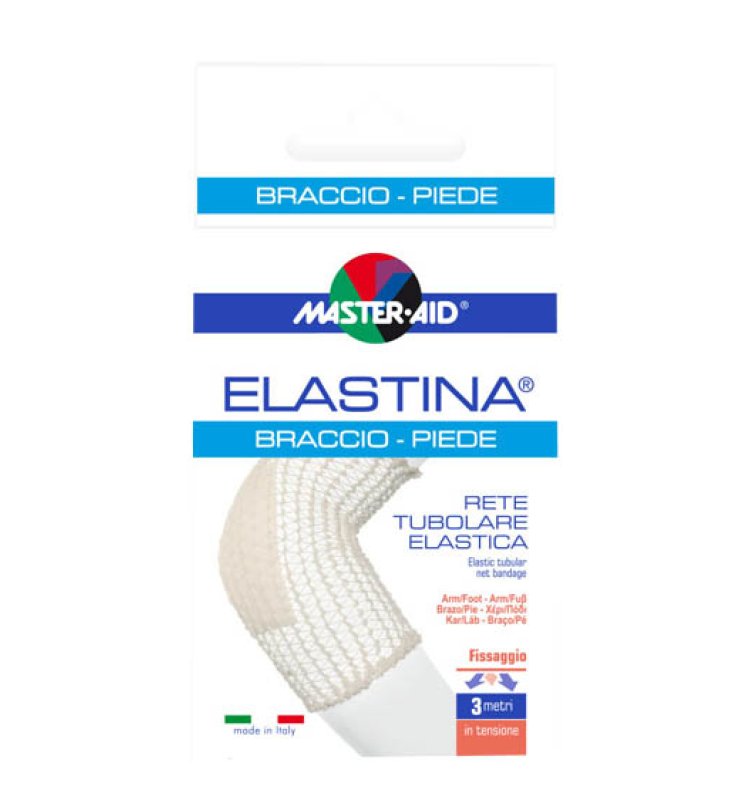 RETE TUBOLARE ELASTICA IPOALLERGENICA MASTER-AID ELASTINA BRACCIO/PIEDE 3 MT IN TENSIONE CALIBRO 4 CM