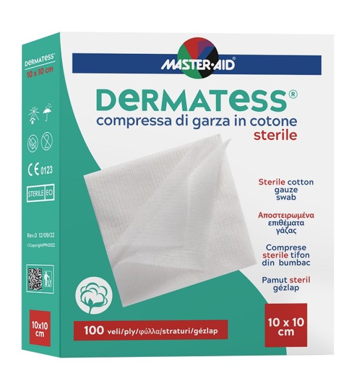 GARZA IDROFILA DERMATESS COT 10X10 100 PEZZI GARZA IDROFILA DERMATESS COT 10X10 100 PEZZI
