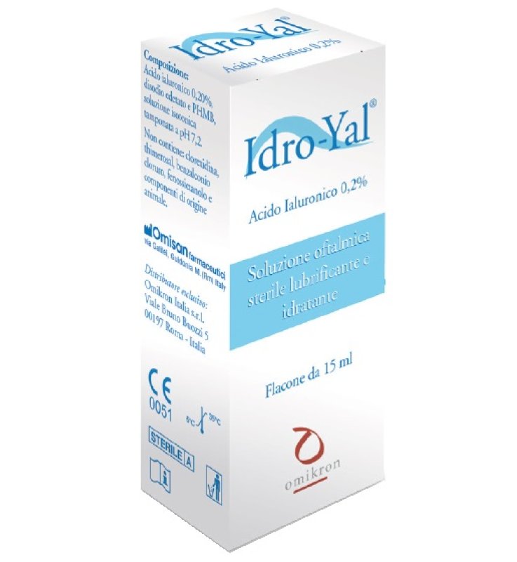 SOLUZIONE LUBRIFICANTE IDRO YAL 15 ML PER LENTI A CONTATTO