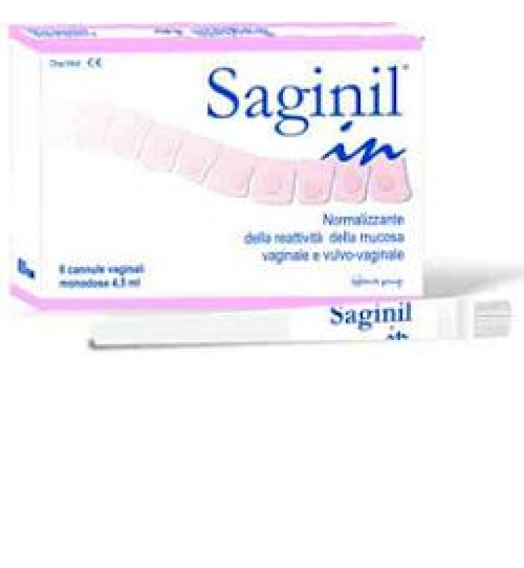 CANNULA VAGINALE SAGINIL MONODOSE DA 4,5ML 10PZ CLASSE I NORMALIZZANTE DELLA REATTIVITA' DELLA MUCOSA VAGINALE