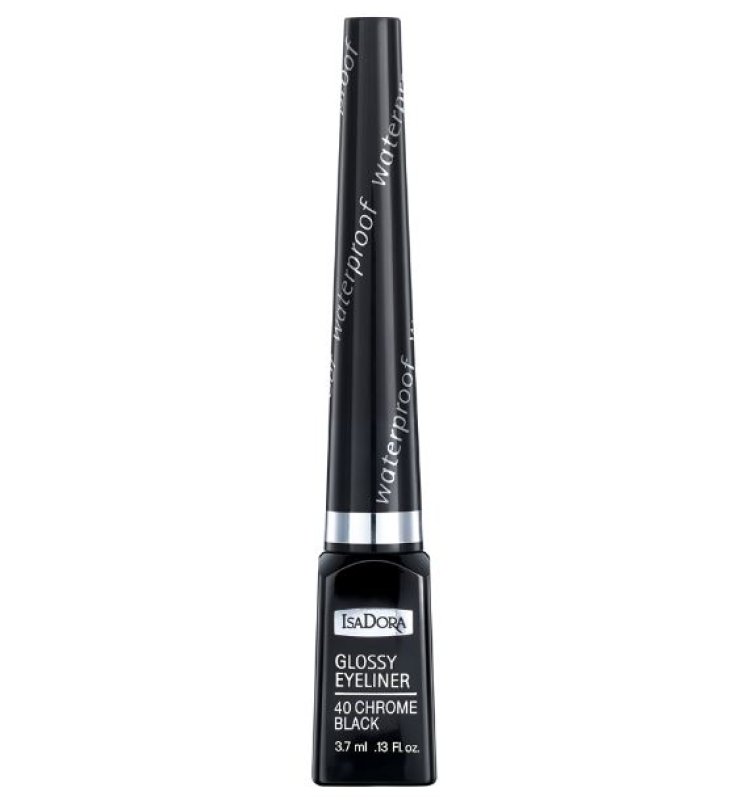ISADORA GLOSSY EYELINER 40 CHROME BLACK