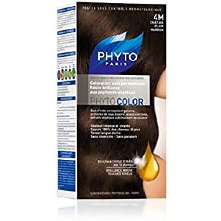 PHYTO PHYTOCOLOR 4M CASTANO CHIARO MARRONE PHYTO PHYTOCOLOR 4M CASTANO CHIARO MARRONE