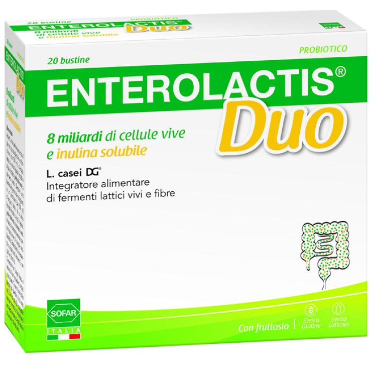 ENTEROLACTIS DUO POLVERE ORALE 20 BUSTINE ENTEROLACTIS DUO POLVERE ORALE 20 BUSTINE