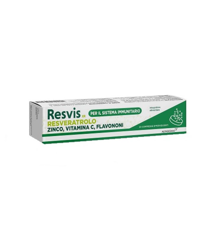 RESVIS XR ALFASIGMA 20 COMPRESSE EFFERVESCENTI DA 4 G RESVIS XR ALFASIGMA 20 COMPRESSE EFFERVESCENTI DA 4 G