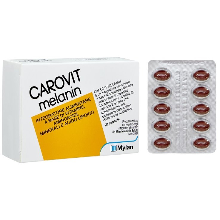 CAROVIT MELANIN SENZA BETACAROTENE 20 PERLE CAROVIT MELANIN SENZA BETACAROTENE 20 PERLE