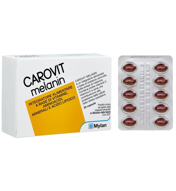 CAROVIT MELANIN SENZA BETACAROTENE 20 PERLE CAROVIT MELANIN SENZA BETACAROTENE 20 PERLE