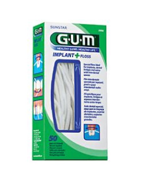 GUM IMPLANT+FLOSS FILO 50PZ