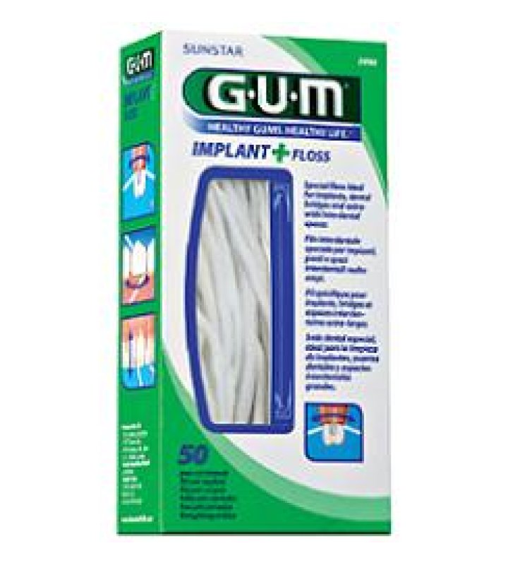 GUM IMPLANT+FLOSS FILO 50PZ