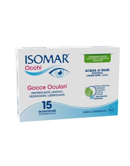 ISOMAR OCCHI GOCCE OCULARI ALL'ACIDO IALURONICO 0,20% 15 FLACONCINI