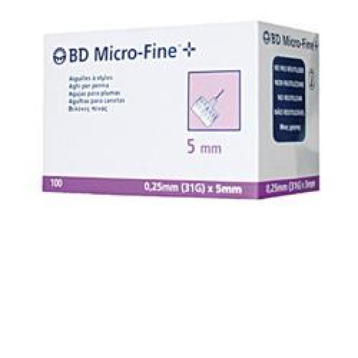 AGO PER PENNA DA INSULINA BD MICROFINE 31 GAUGE 5 MM 100 PEZZI AGO PER PENNA DA INSULINA BD MICROFINE 31 GAUGE 5 MM 100 PEZZI