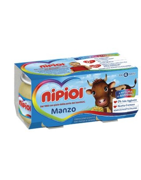 OMO NIPIOL Manzo 2x120g