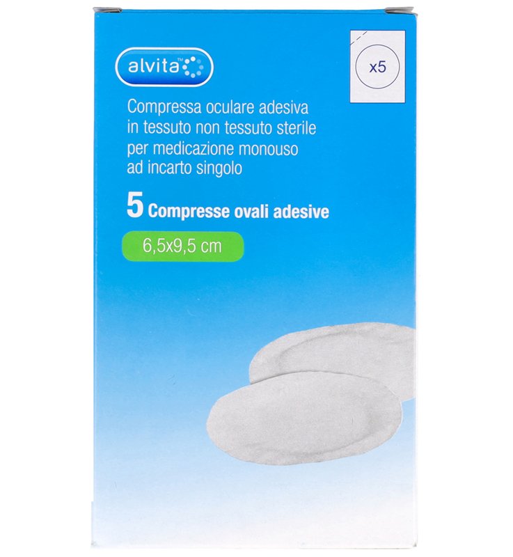 ALVITA COMPRESSA OCULARE ADESIVA 5 PEZZI ALVITA COMPRESSA OCULARE ADESIVA 5 PEZZI