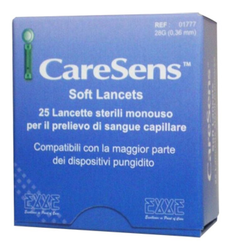LANCETTE PUNGIDITO CARESENS SOFT 25 PEZZI