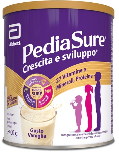 Abbott Pediasure Crescita&sviluppo Rinforza Vaniglia 400 G