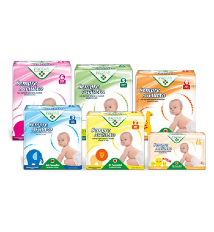 SEMPRE ASCIUTTO JUNIOR TAGLIA 5 12/25KG 16 PEZZI PROFAR