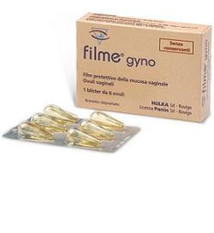 OVULI VAGINALI LUBRIFICANTI FILME GYNO CONFEZIONE DA 6OVULIIN BLISTER ASTUCCIATO
